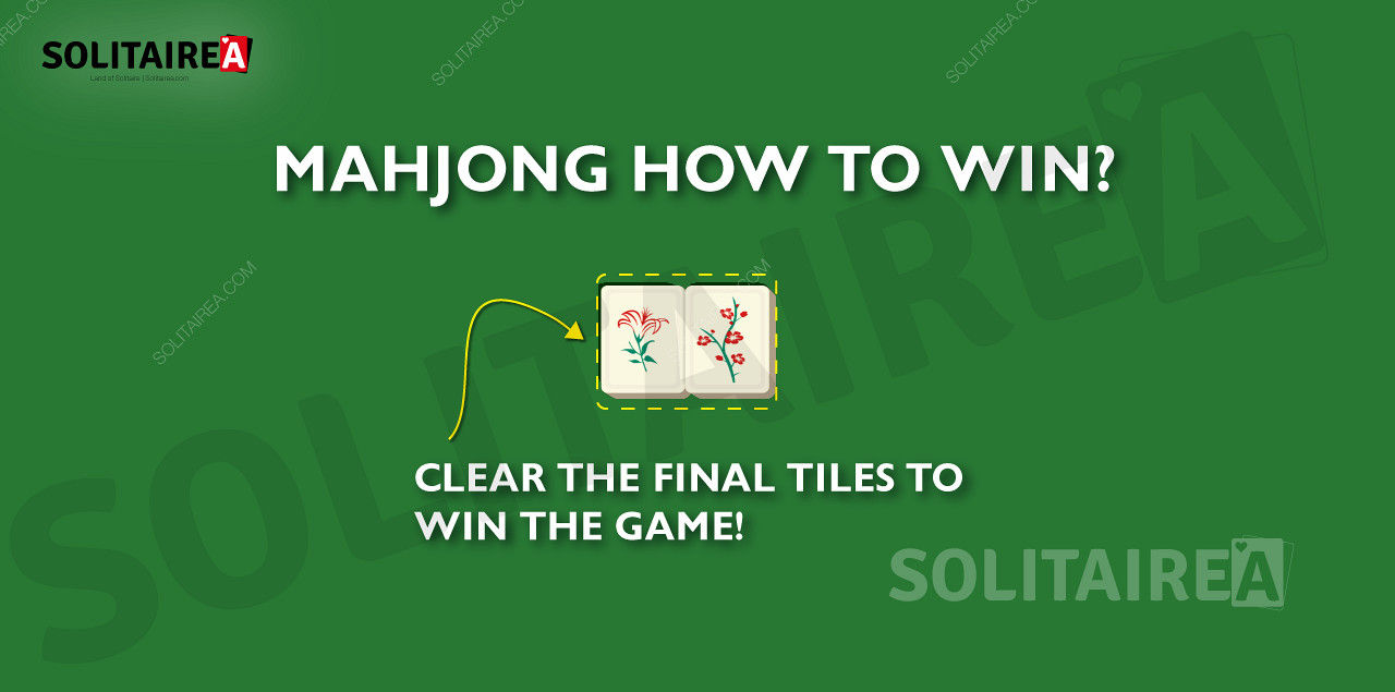 Hru Mahjong vyhráte, keď vymažete všetky kamene.