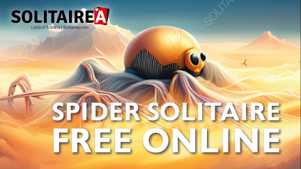 Zahrajte si Spider Solitaire zadarmo online s niekoľkými režimami obtiažnosti